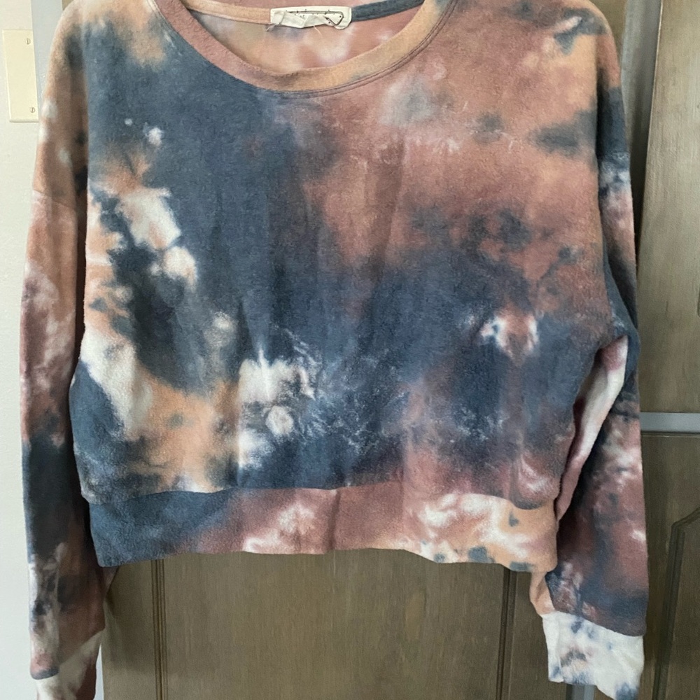 Hippie Rose tie dye sweatshirt